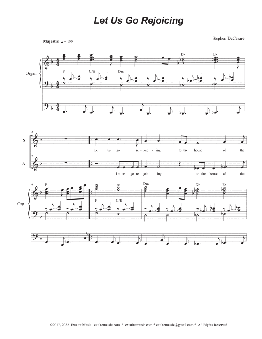 Psalms for the Advent and Christmas Seasons (Duet for Soprano and Alto solo) (Year A) Alto Voice scores gallery preview page 1