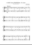 O Little Town of Bethlehem (St. Louis) Violin-Viola Duet