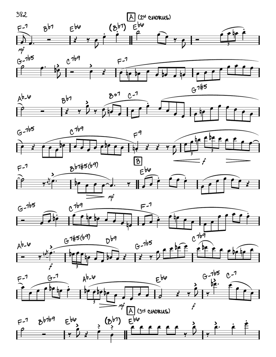 That Old Feeling (solo only) Piano scores gallery preview page 2