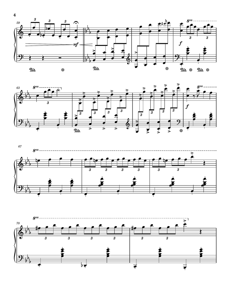 Canadian Capers Piano Solo scores gallery preview page 4