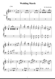 Mendelssohn,Wedding March,Easy Piano,with Fingering,C Major mini preview