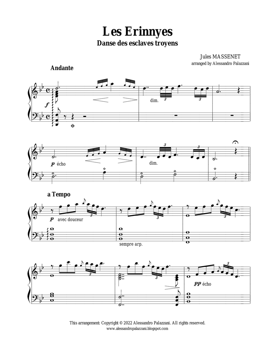 Les Erinnyes: Danse et Invocation - for Lever Harp Celtic Harp scores gallery preview page 6
