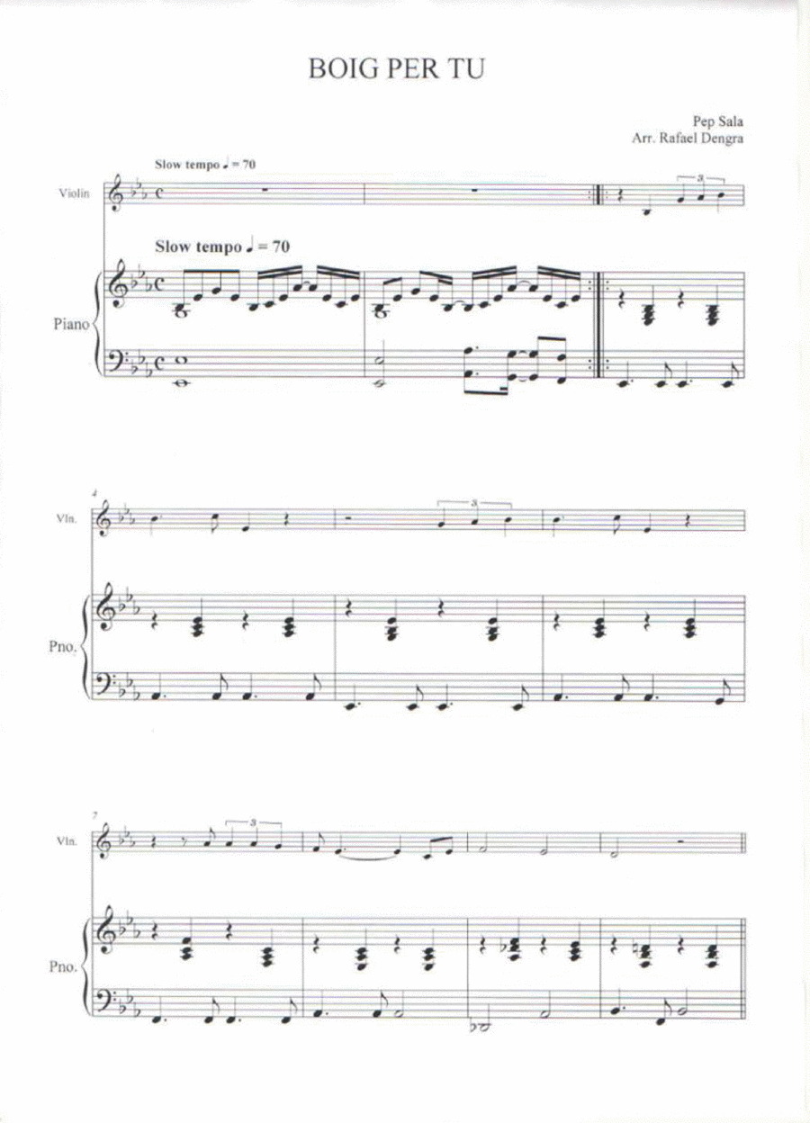 Boig Per Tu Violin Solo scores gallery preview page 1