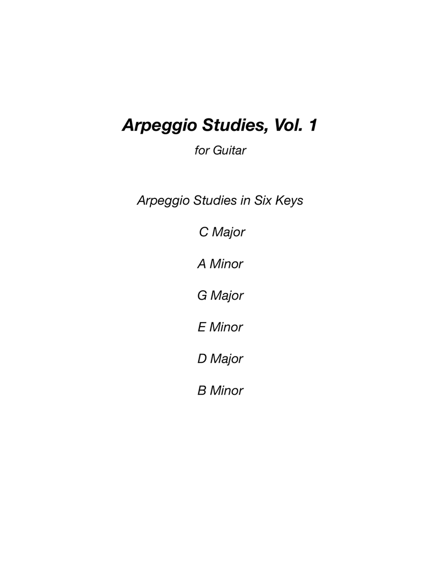 Arpeggio Studies for Guitar, Vol. 1 Acoustic Guitar scores gallery preview page 3