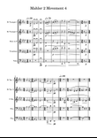 Movement Four from Mahler's Second Symphony - Brass Quintet