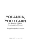 Yolanda, You Learn