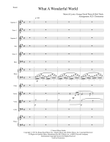 What A Wonderful World - Score Only