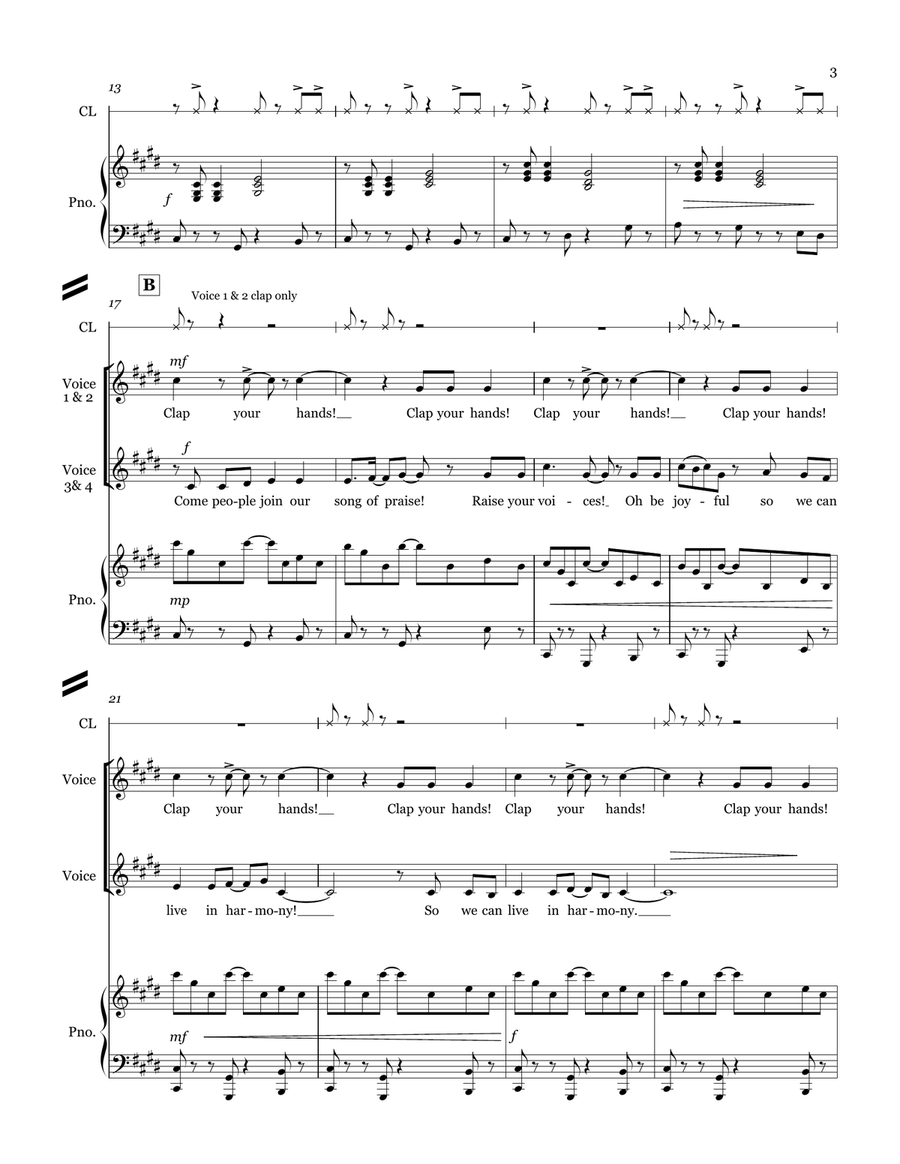 Join Our Song Join Our Song 4-Part scores gallery preview page 4
