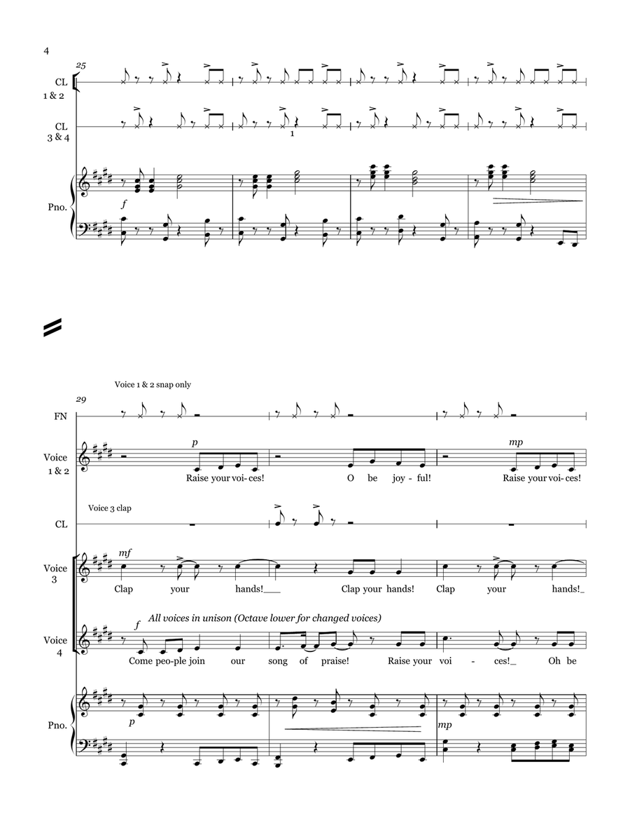 Join Our Song Join Our Song 4-Part scores gallery preview page 5
