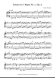Sonata in C Major No. 1, Op. 2