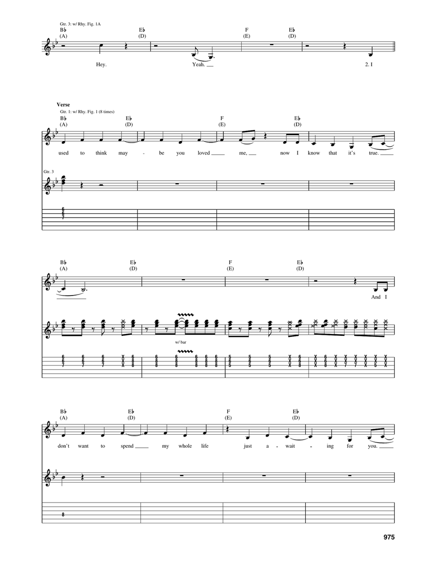 Walking On Sunshine Walking On Sunshine Acoustic Guitar scores gallery preview page 3