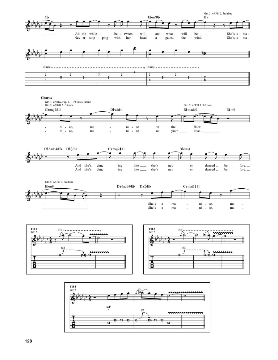 Maniac Maniac Acoustic Guitar scores gallery preview page 3