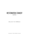 Restoration Comedy