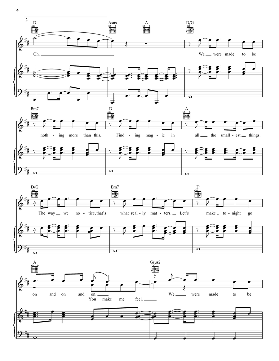 Celestial Celestial Piano, Vocal, Guitar scores gallery preview page 4