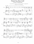 Thank You, Dear God! A Song of Thanksgiving