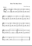 Blow The Man Down - piano