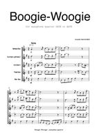 Boogie - Woogie (saxophone quartet) Saxophone Quartet scores gallery preview page 4