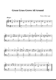Green Grass Grows All Around (folk song) - piano