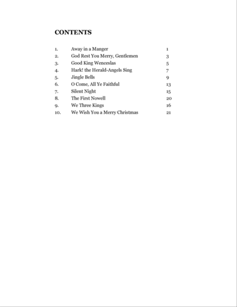 Christmas Piano: 10 Festive Classics for Easy Solo Piano Easy Piano scores gallery preview page 2
