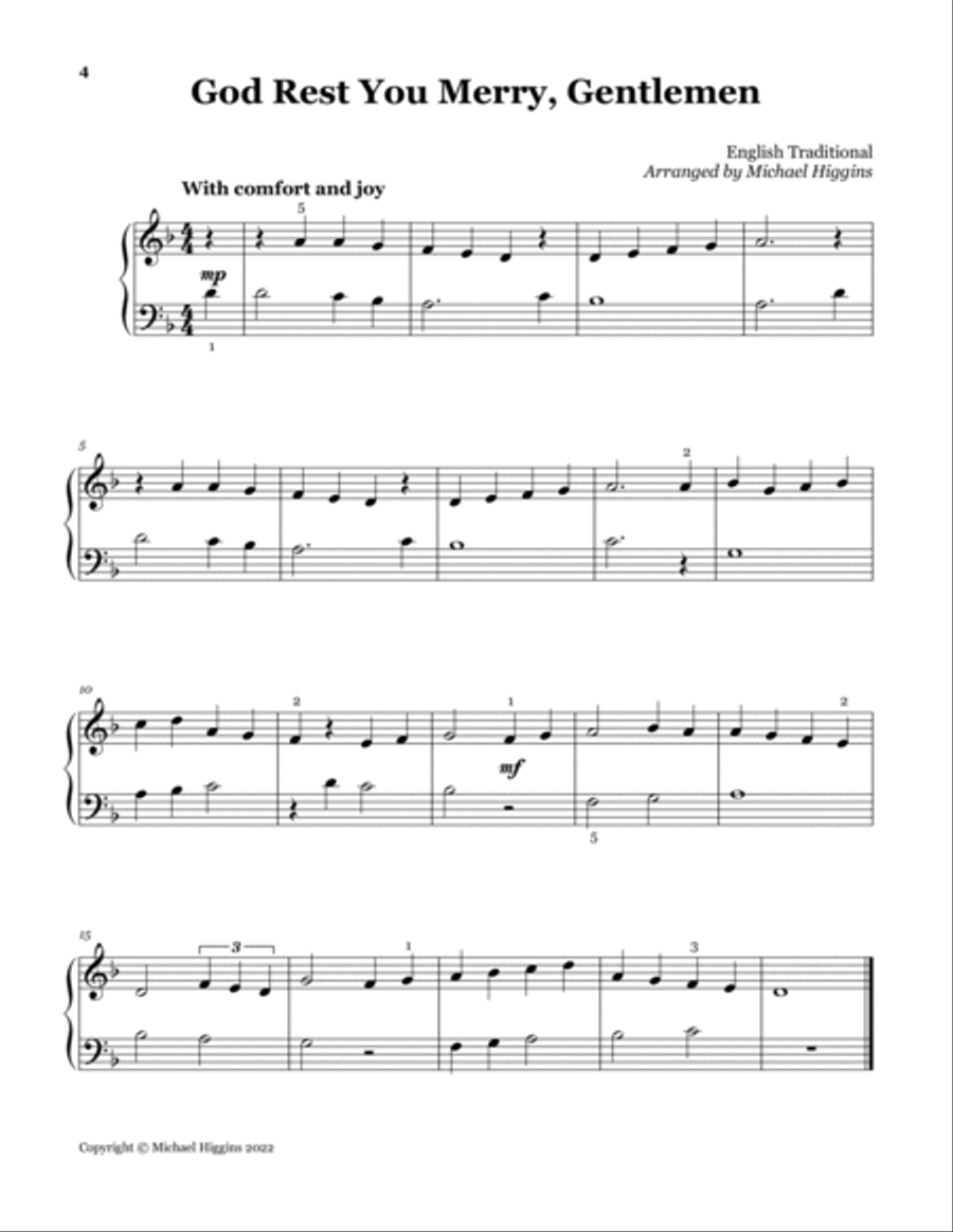 Christmas Piano: 10 Festive Classics for Easy Solo Piano Easy Piano scores gallery preview page 6