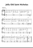 Jolly Old Saint Nicholas (folk song) - piano