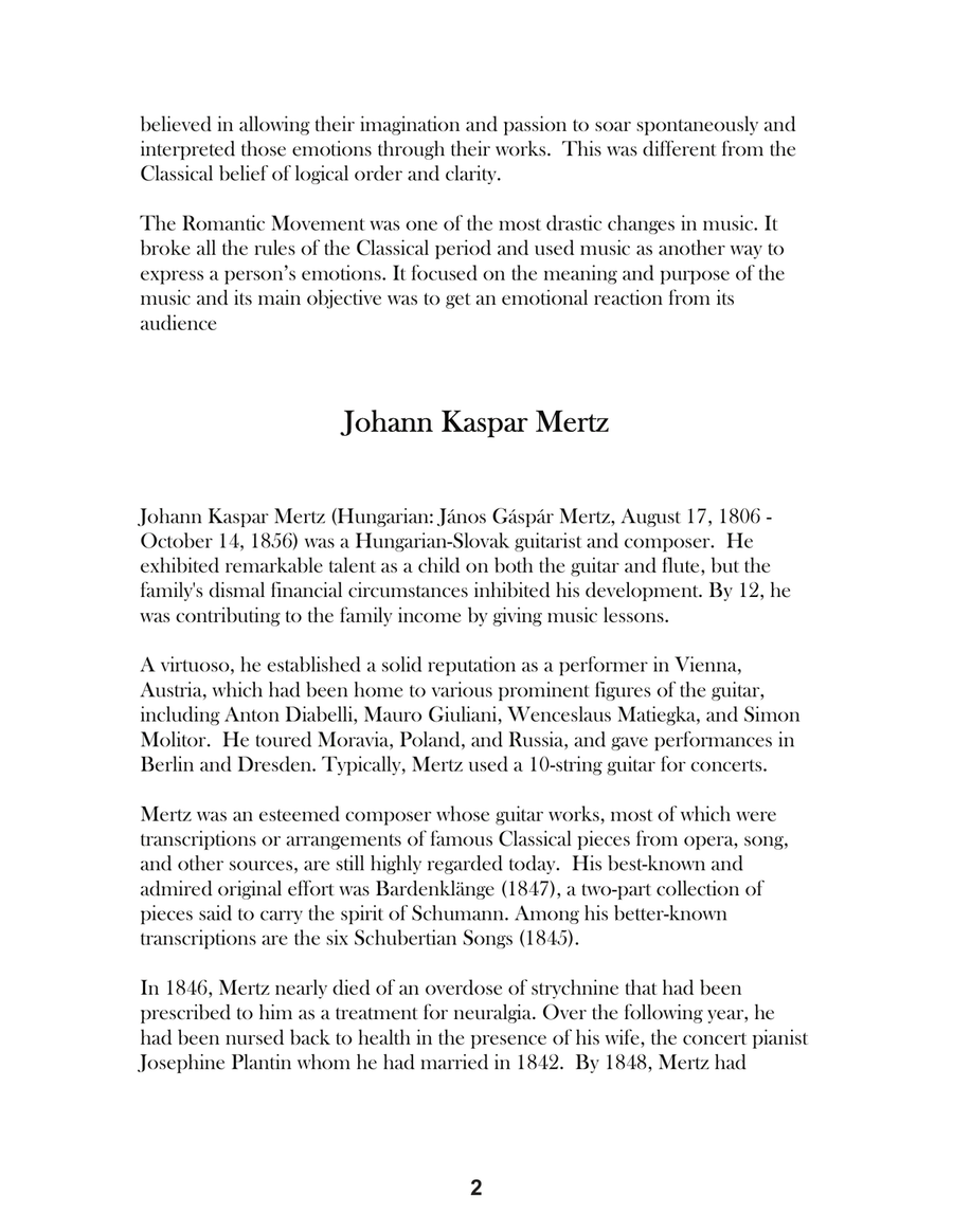 Johann Kaspar Mertz: Selected Pieces For Low G Ukulele Ukulele scores gallery preview page 4