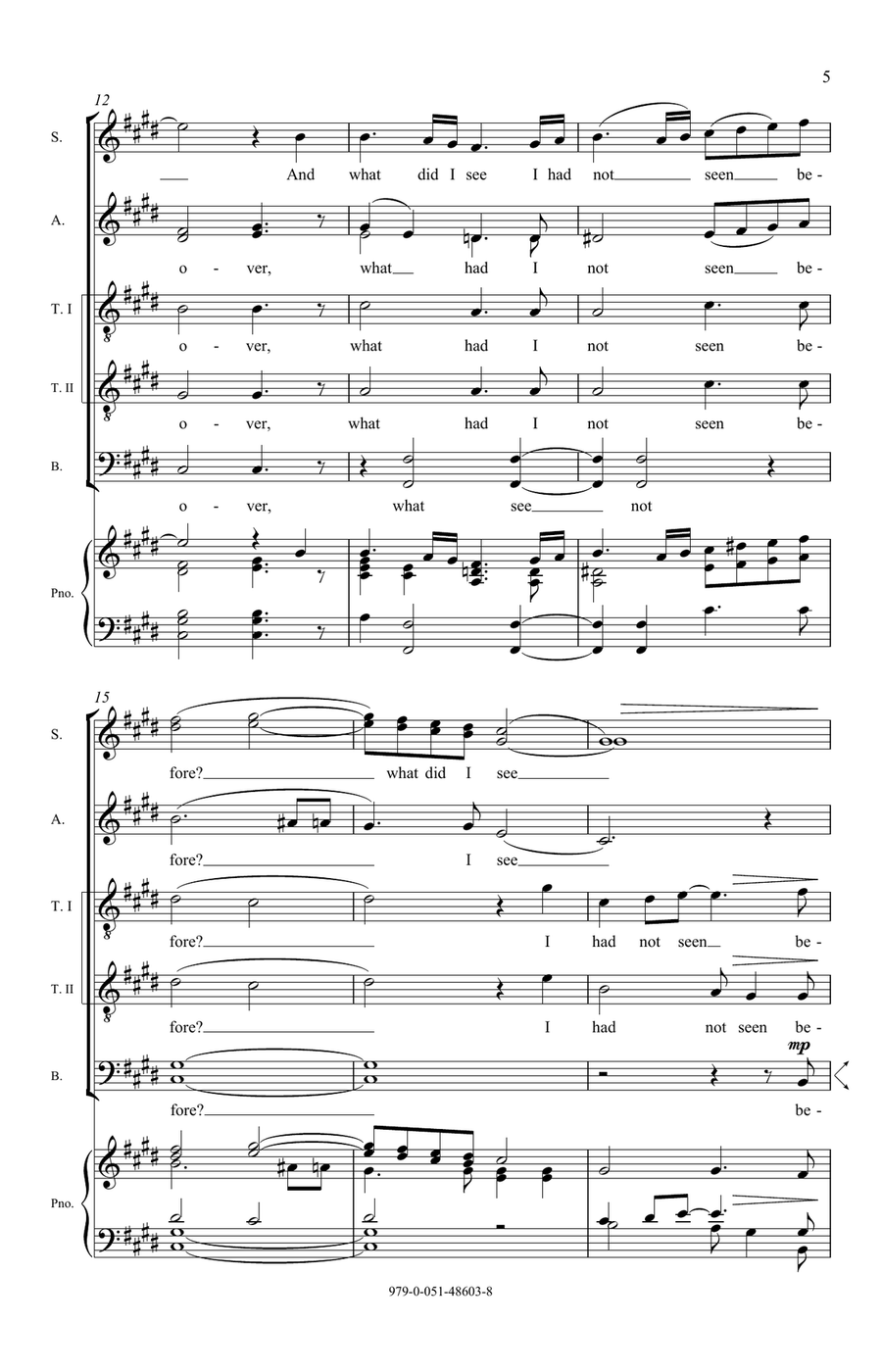 Wild Swans (Movement V from The Lost Birds) Divisi scores gallery preview page 3