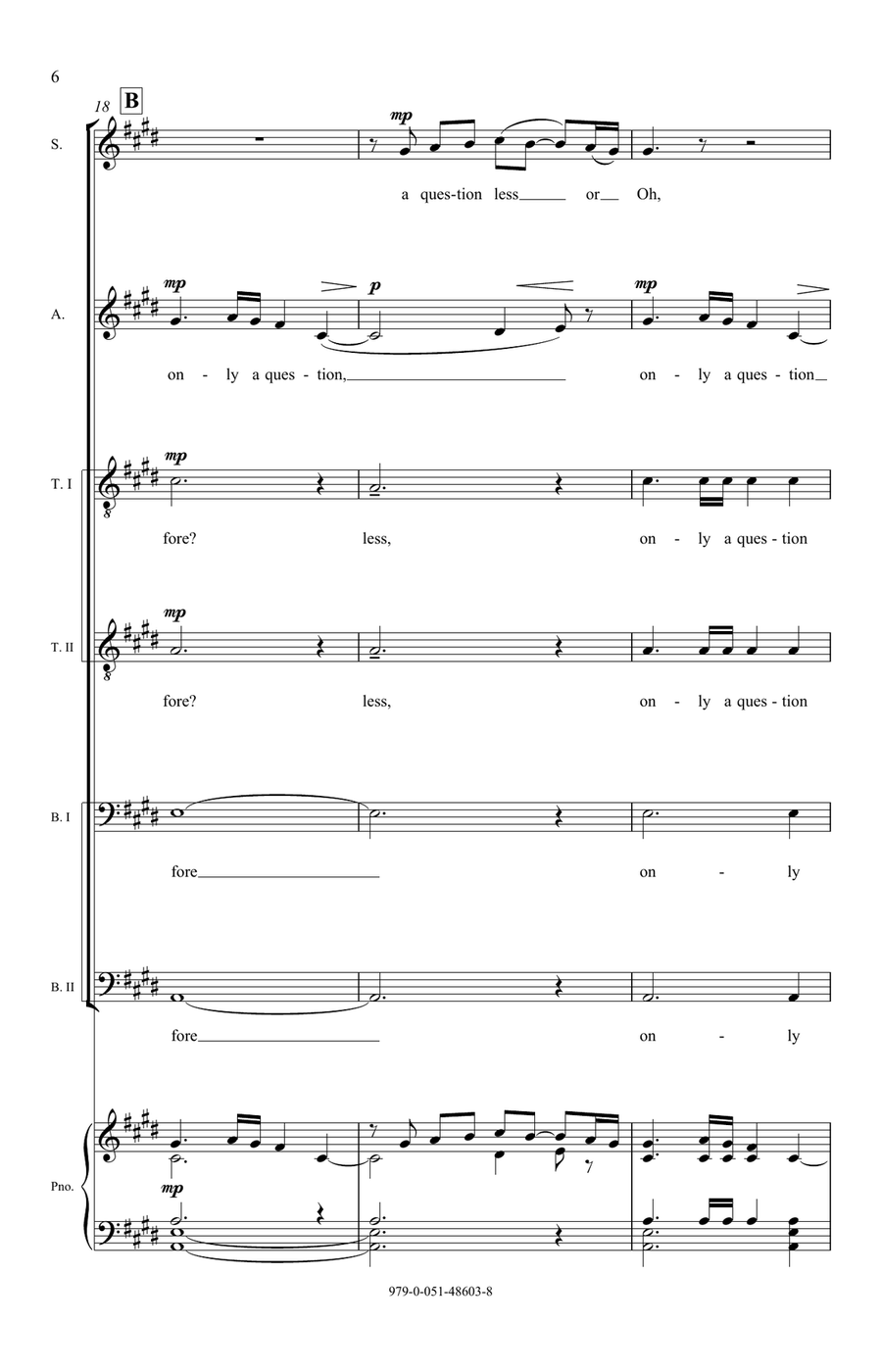Wild Swans (Movement V from The Lost Birds) Divisi scores gallery preview page 4