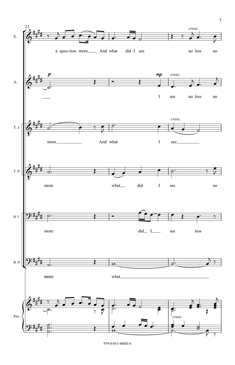 Wild Swans (Movement V from The Lost Birds) Divisi scores gallery preview page 5