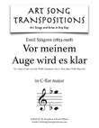 SJÖGREN: Vor meinem Auge wird es klar, Op. 12 no. 5 (transposed to C-flat major)