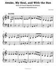Awake, My Soul, and With the Sun (Easy Piano) mini preview