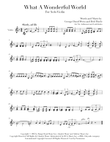 What A Wonderful World for Solo Violin