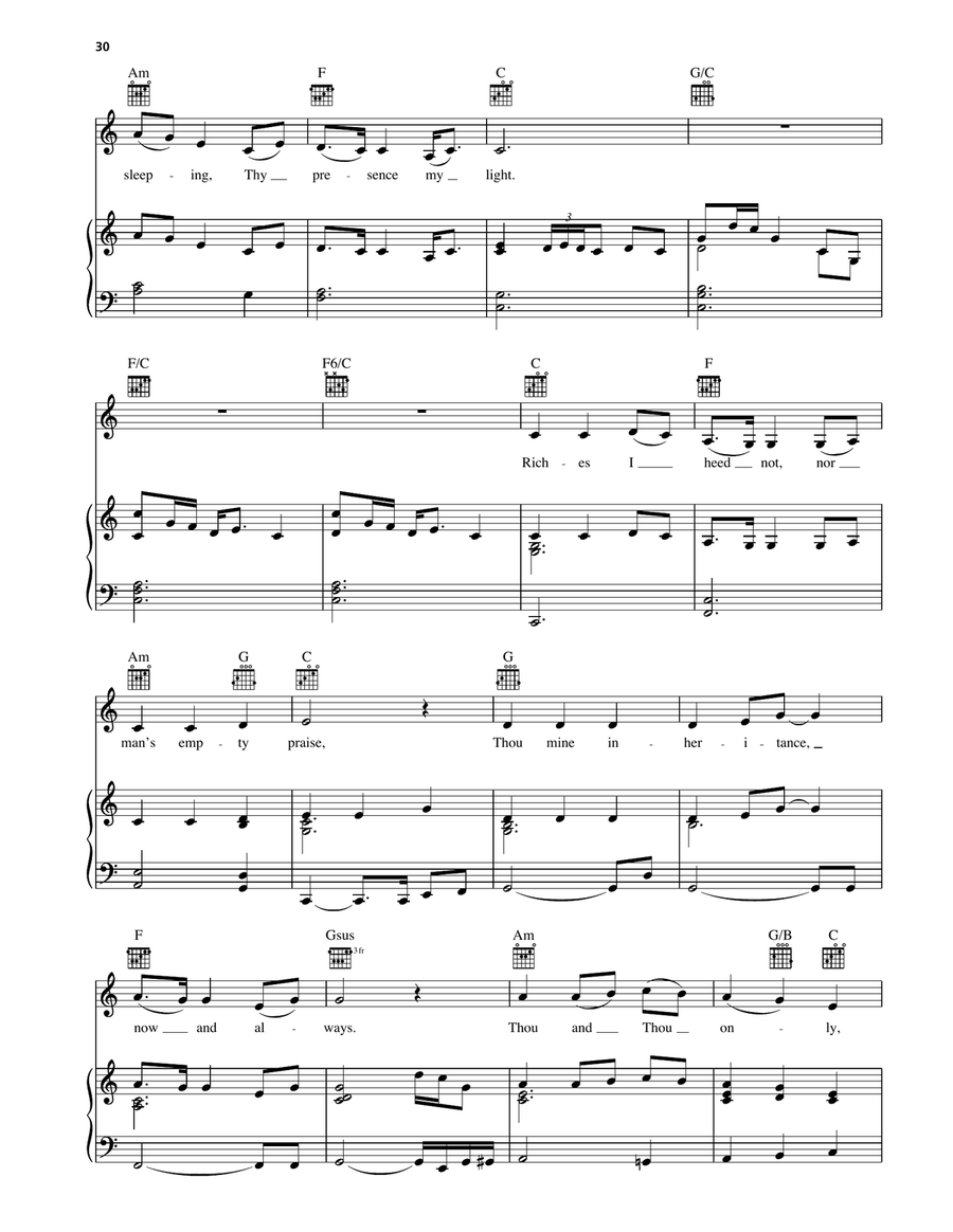 Be Thou My Vision Be Thou My Vision Piano, Vocal, Guitar scores gallery preview page 3
