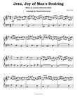 Jesu, Joy of Man's Desiring - Bach (Easy Piano)