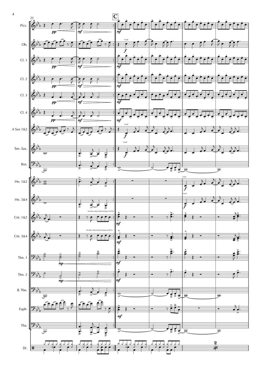 Blinding Lights Blinding Lights Marching Band scores gallery preview page 4