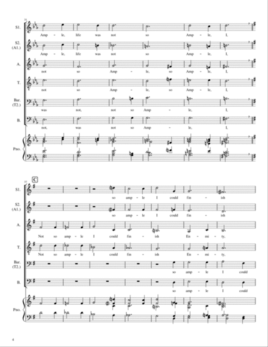 The little toil of Love Choir scores gallery preview page 4
