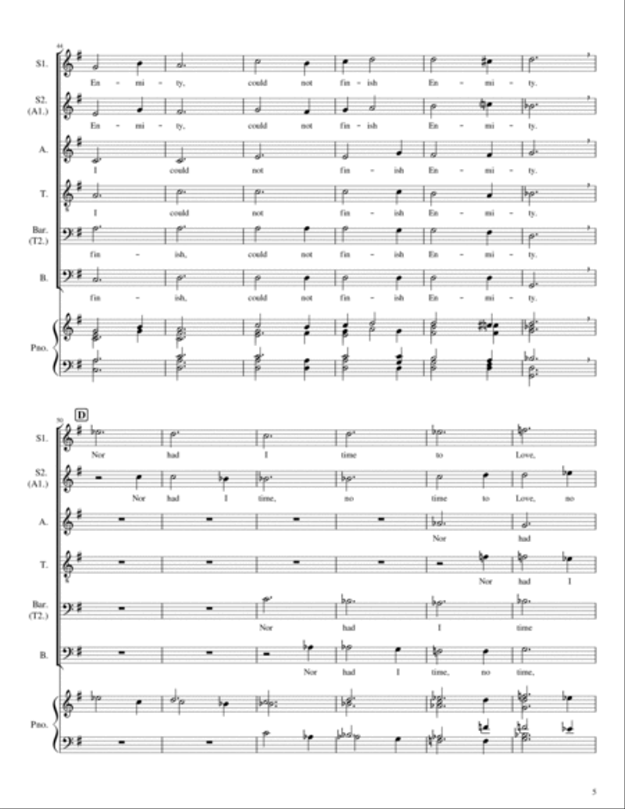 The little toil of Love Choir scores gallery preview page 5