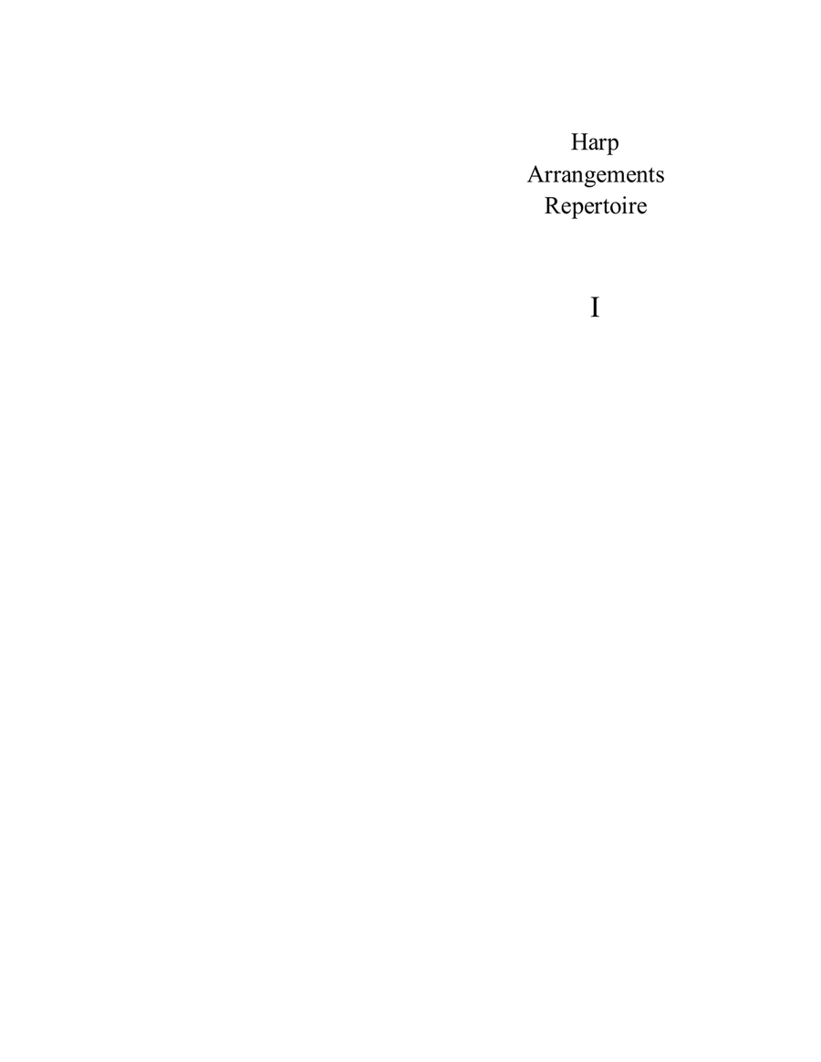 Four English Folk Songs Harp scores gallery preview page 2