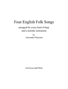 Four English Folk Songs Harp scores gallery preview page 3