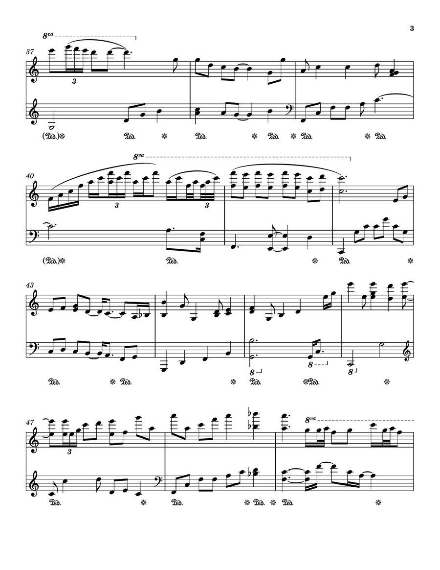 Candle In The Wind Piano Solo scores gallery preview page 3