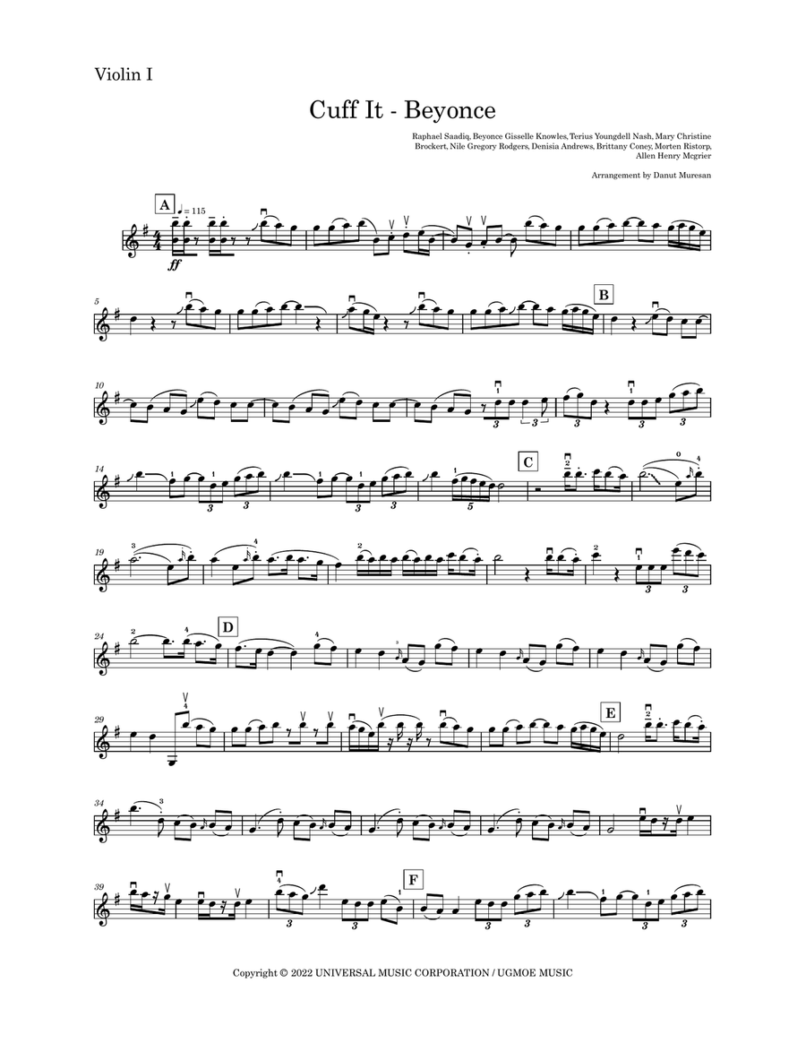 Cuff It String Quartet scores gallery preview page 4