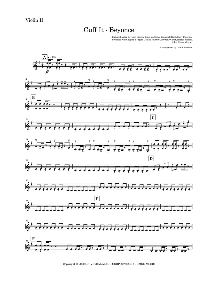 Cuff It String Quartet scores gallery preview page 6
