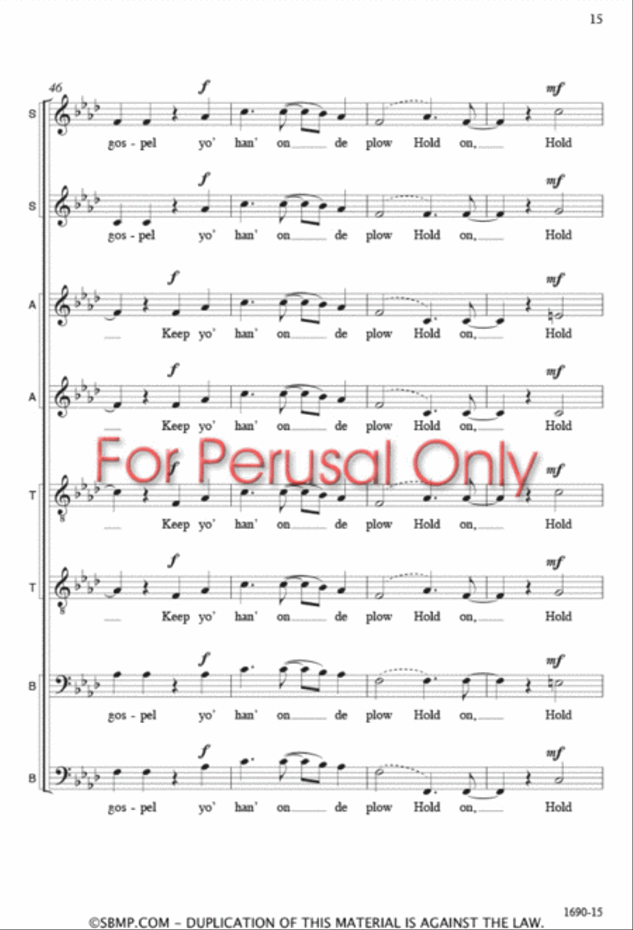 Hold On - SSAATTBB Hold On - SSAATTBB SSAATTBB scores gallery preview page 14