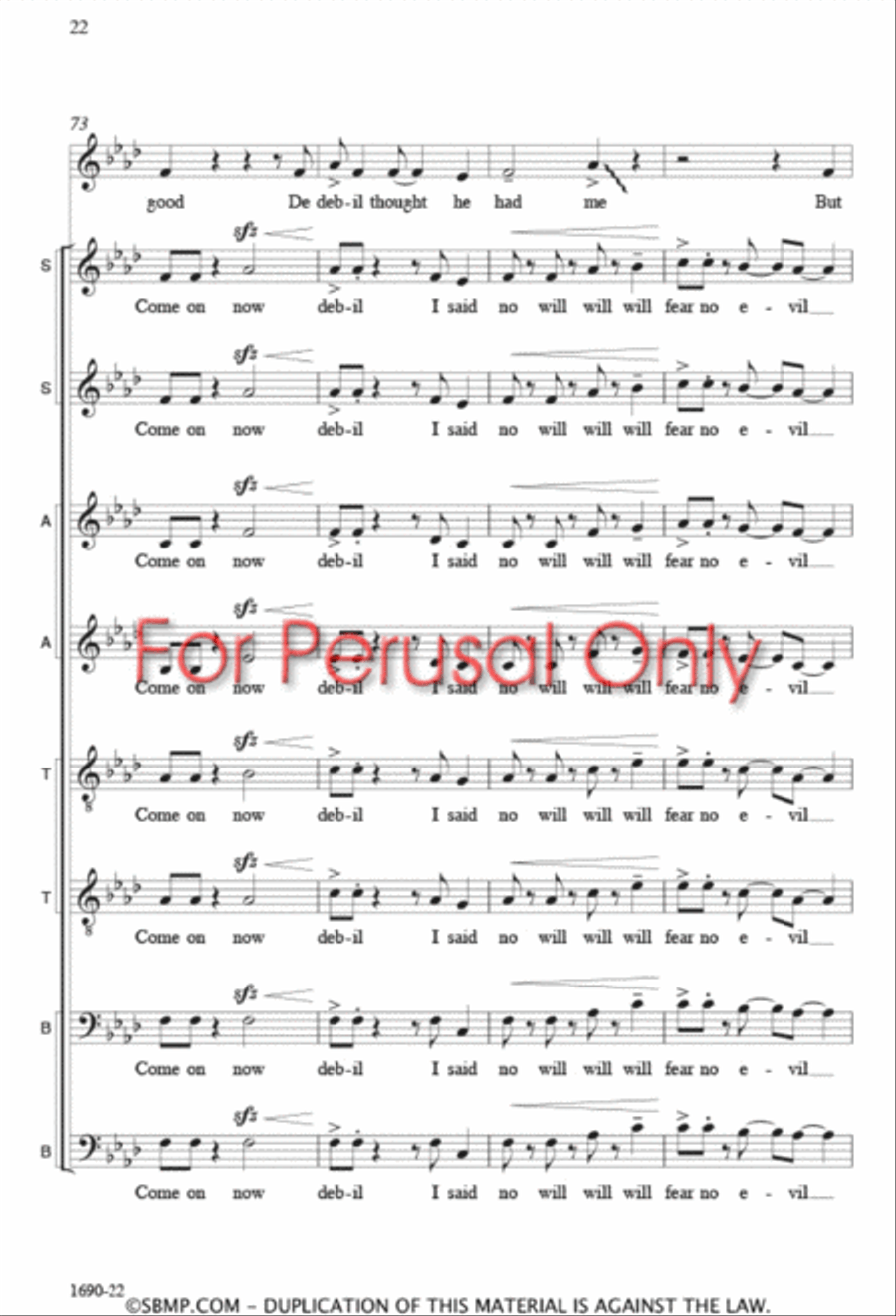 Hold On - SSAATTBB Hold On - SSAATTBB SSAATTBB scores gallery preview page 21