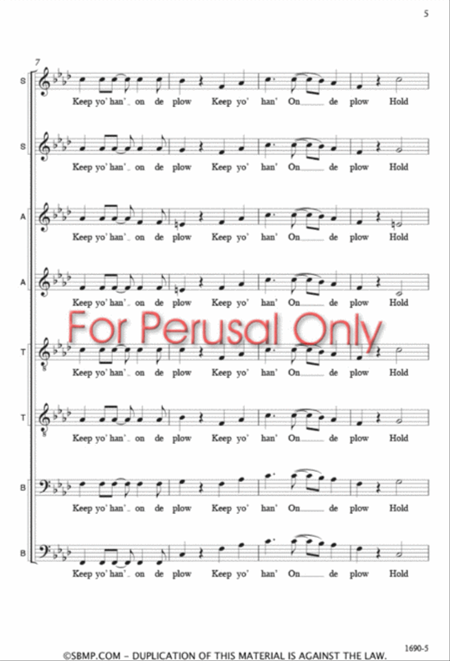 Hold On - SSAATTBB Hold On - SSAATTBB SSAATTBB scores gallery preview page 4