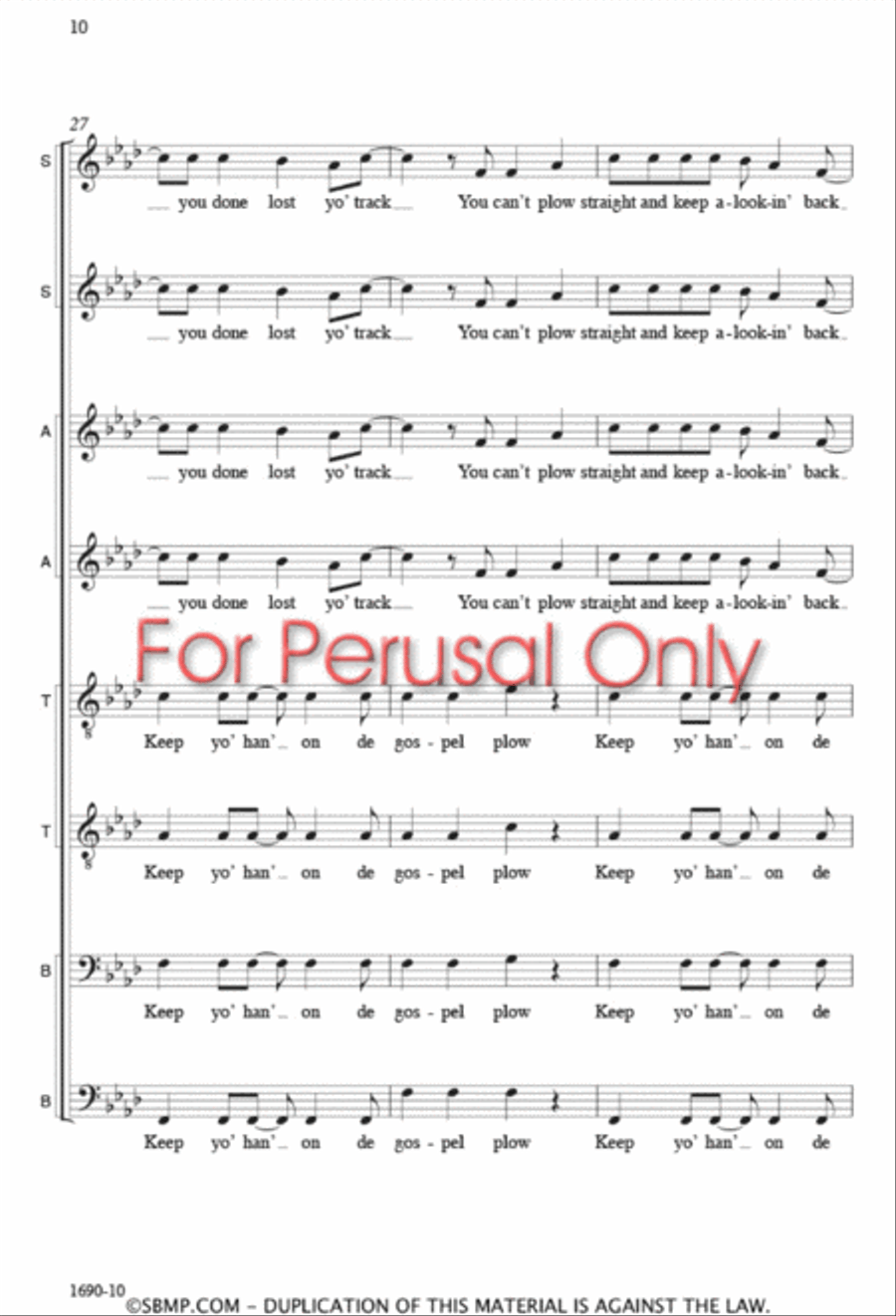 Hold On - SSAATTBB Hold On - SSAATTBB SSAATTBB scores gallery preview page 9