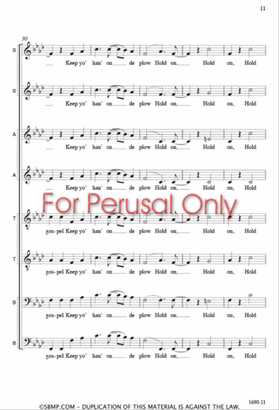 Hold On - SSAATTBB Hold On - SSAATTBB SSAATTBB scores gallery preview page 10