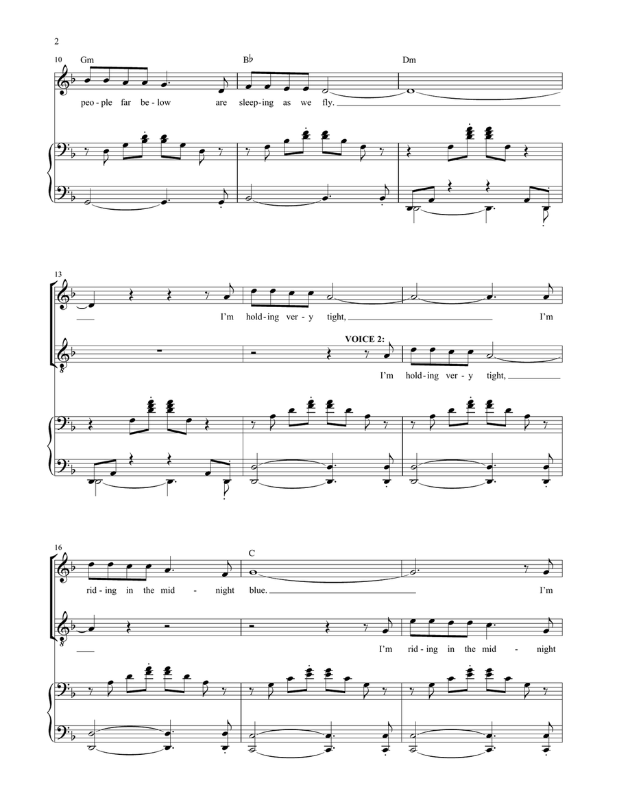 Walking In The Air (theme from The Snowman) Vocal Duet scores gallery preview page 2