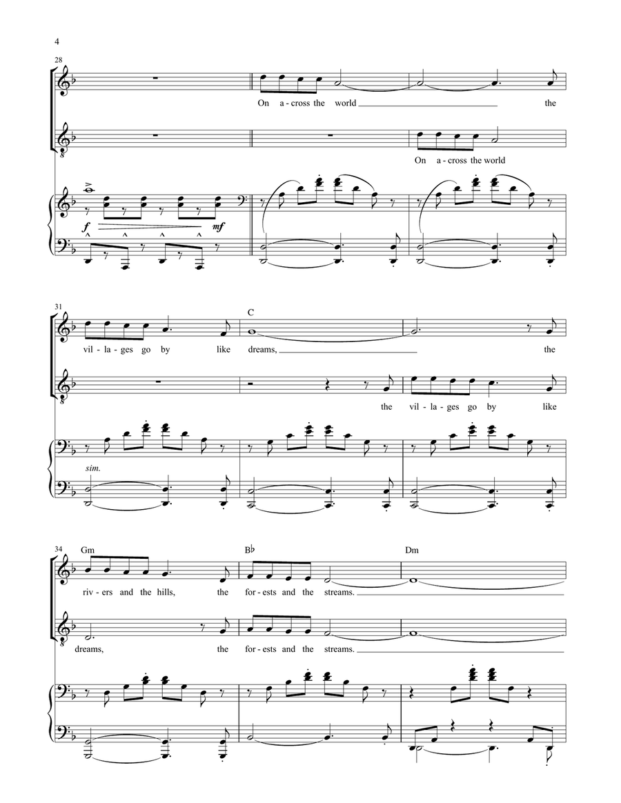 Walking In The Air (theme from The Snowman) Vocal Duet scores gallery preview page 4