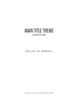 Frozen 50s Man - Main Title Theme - Score Only